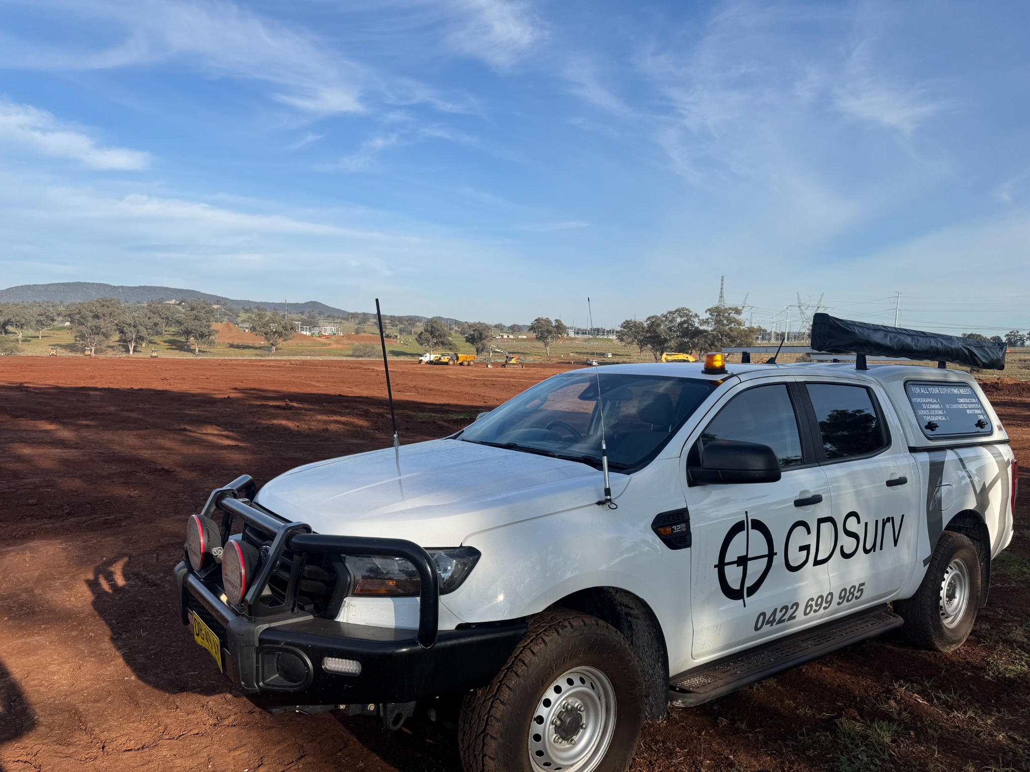 GDSurv surveying vehicle on project site